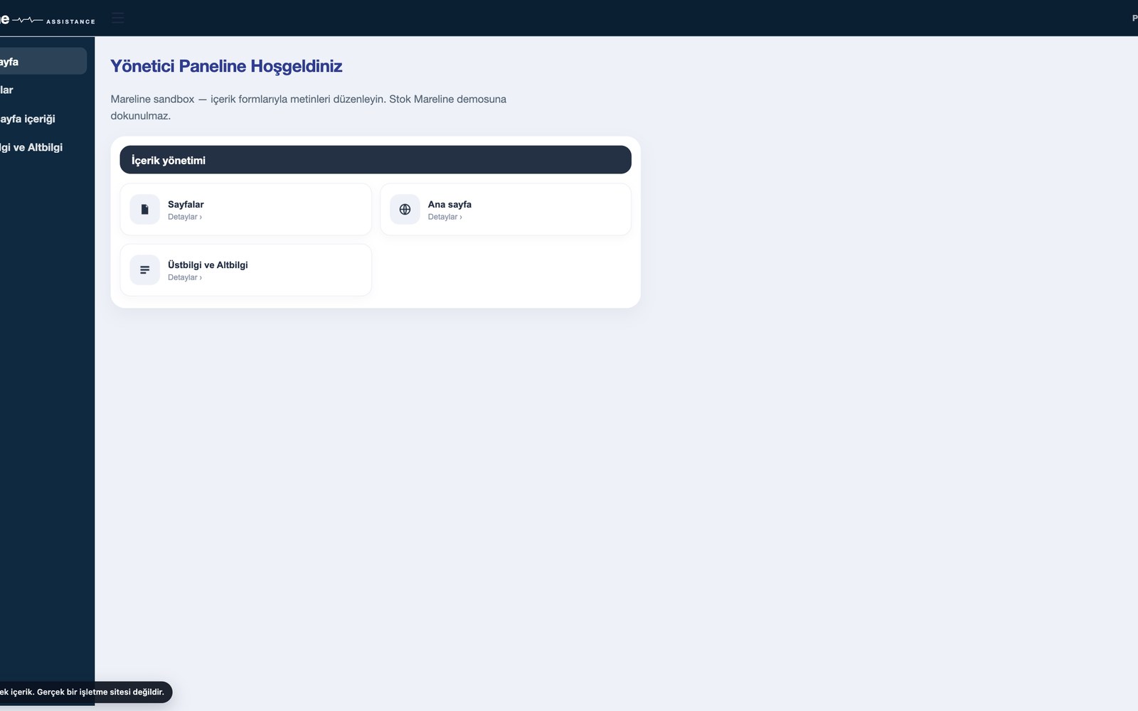 Admin portal